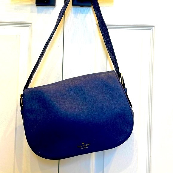 kate spade Handbags - Kate Spade blue woven strap handbag